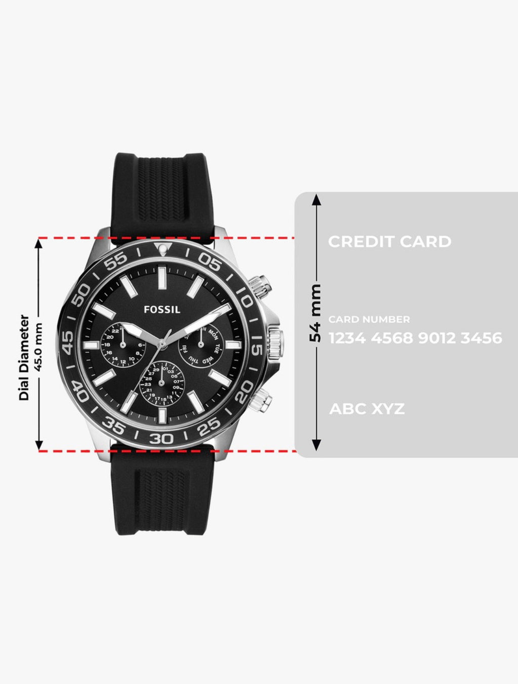 Fossil Stealth Bannon: Jet Black & Silver