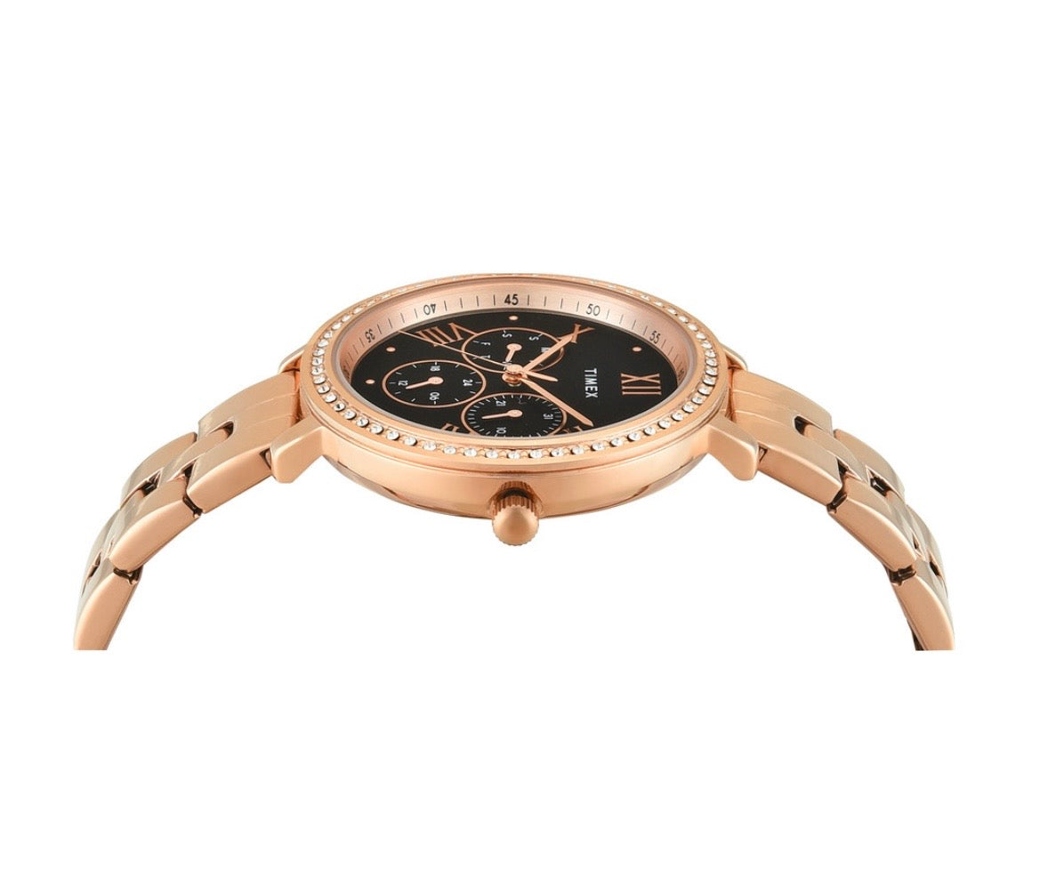 Timex Luxe: Rose Gold & Black