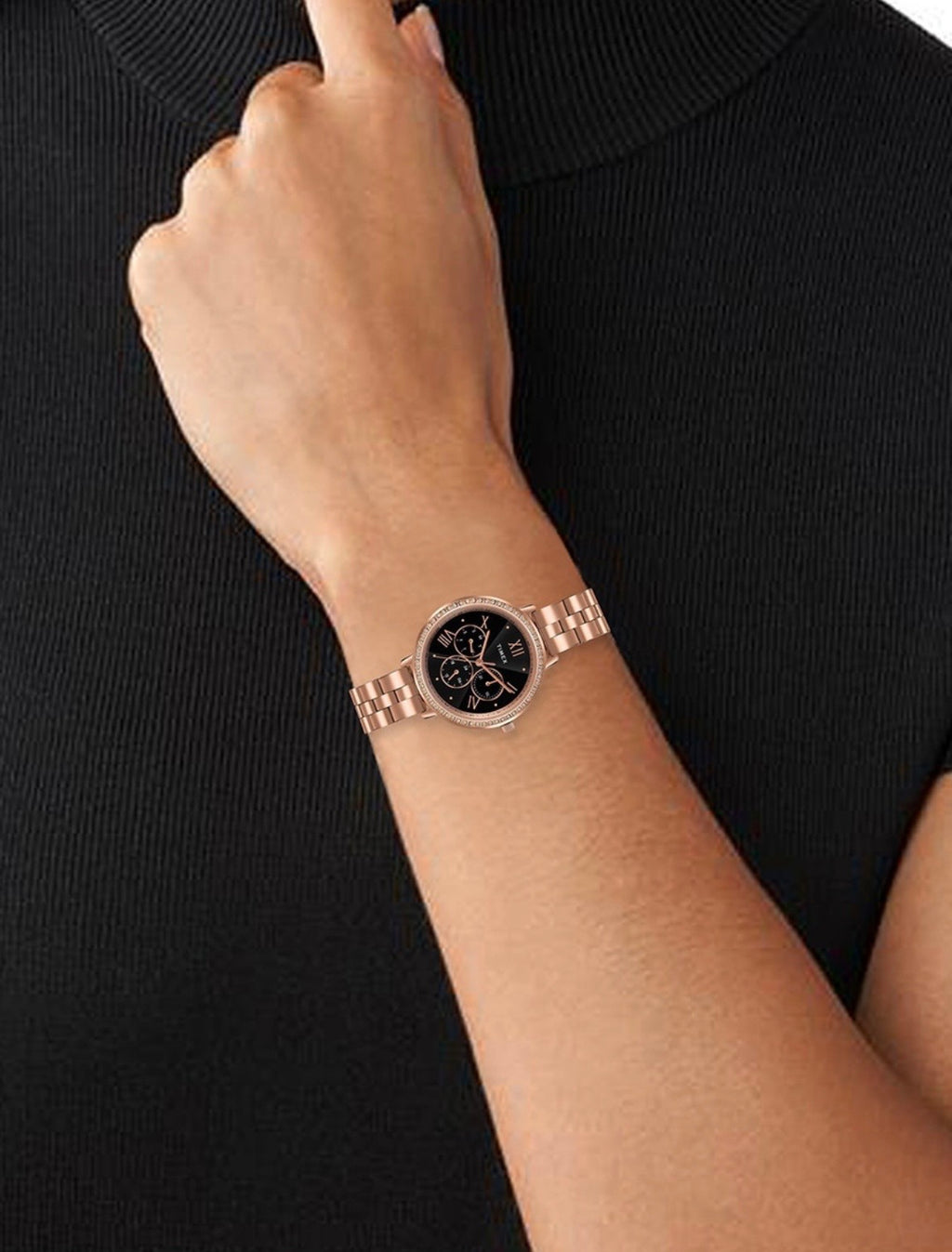 Timex Luxe: Rose Gold & Black