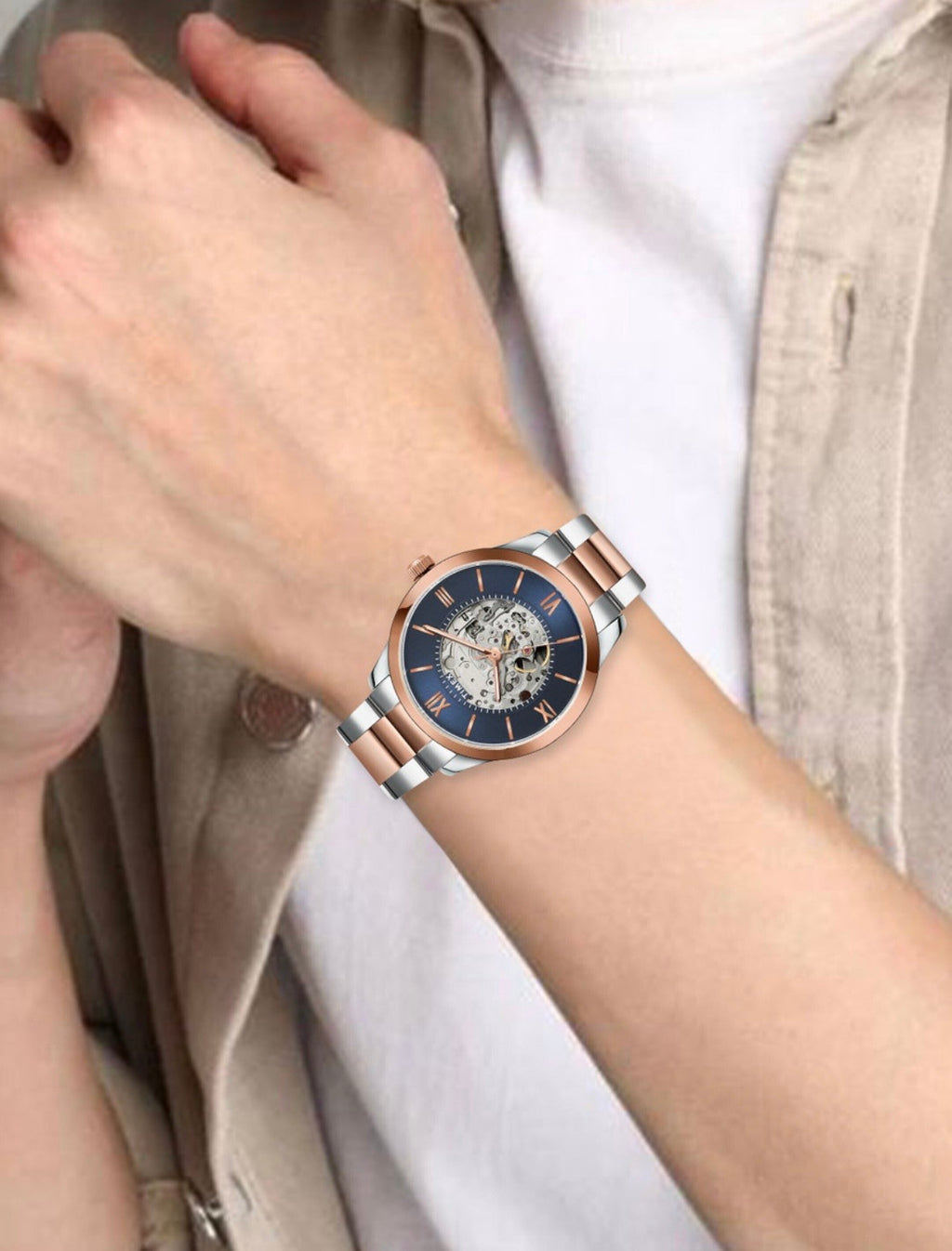 Timex Mechanical Masterpiece: Blue Skeleton