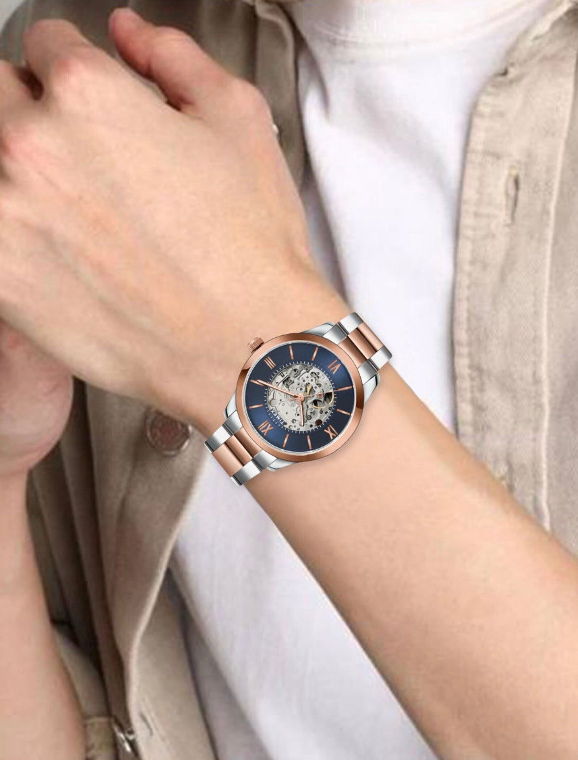 Timex Mechanical Masterpiece: Blue Skeleton