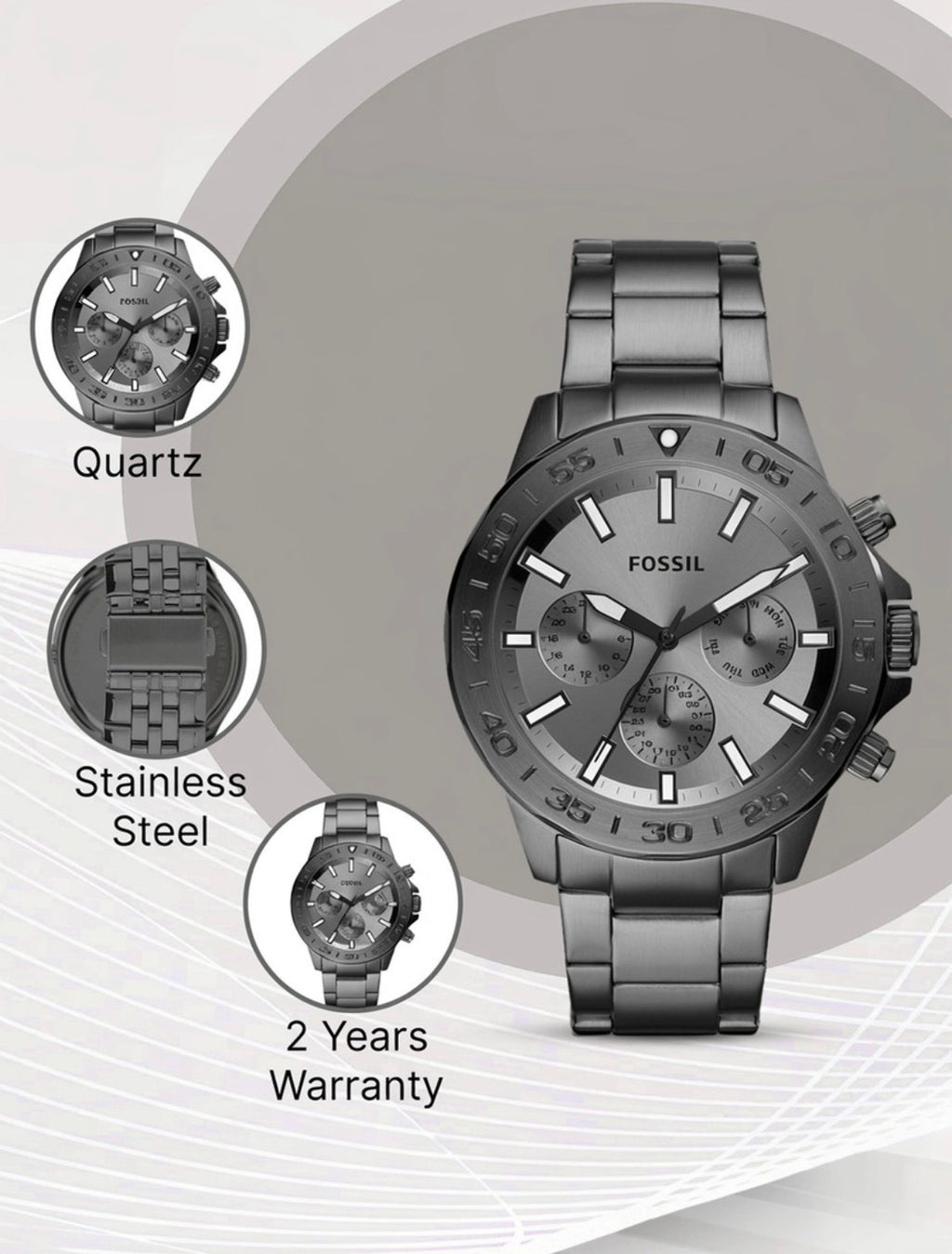 Fossil Ironclad: Smoke Grey
