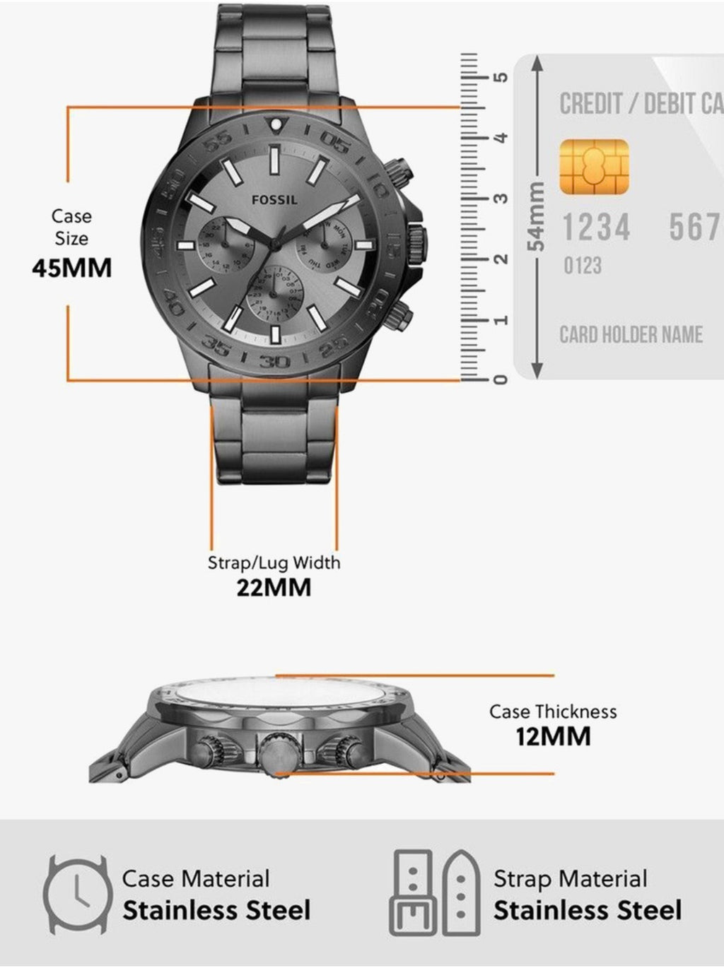 Fossil Ironclad: Smoke Grey