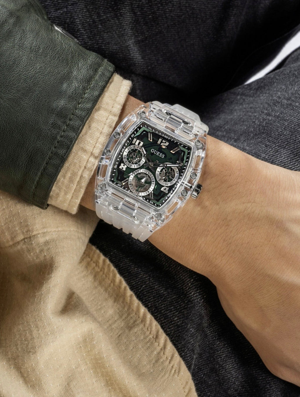 GUESS Crystal: Green Skeleton