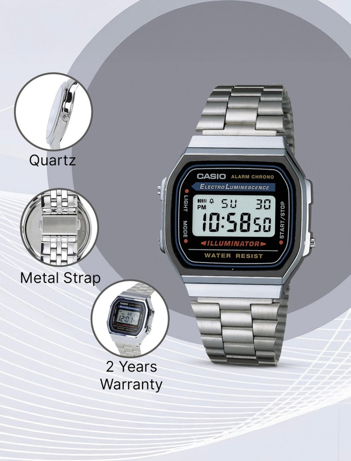 Casio Heritage: Vintage Silver